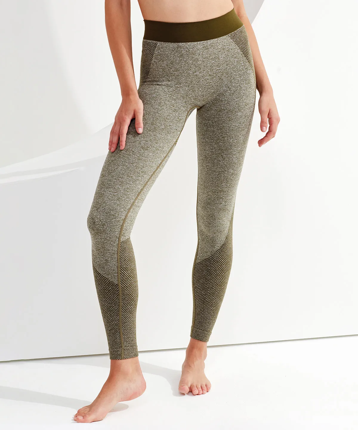 Black Melange - Women's TriDri® seamless '3D fit' multi-sport sculpt leggings