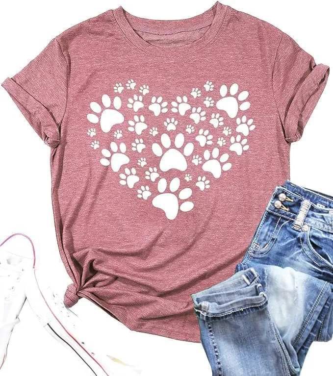 Cat Shirt for Women Cat Mom Letter Print Tshirts in My Cat Mom Era Graphic Tee Cute Casual Pet Paw Top