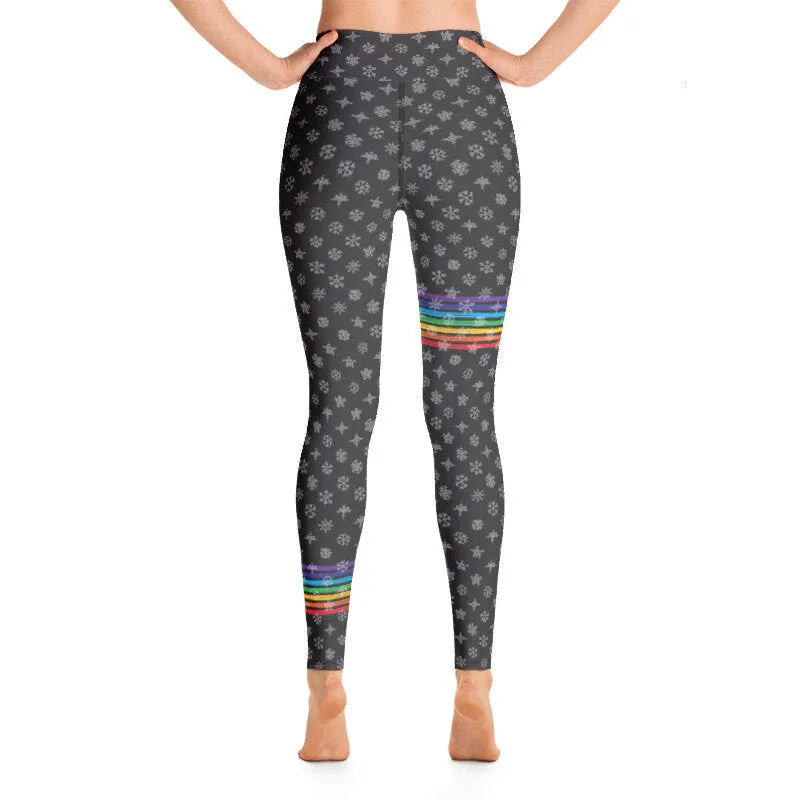 Chakra Snowflakes Yoga Leggings