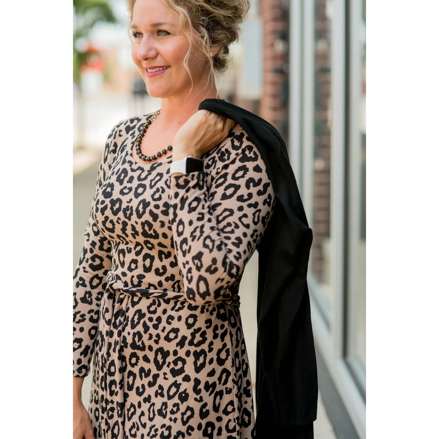 Cheetah Tie Dress
