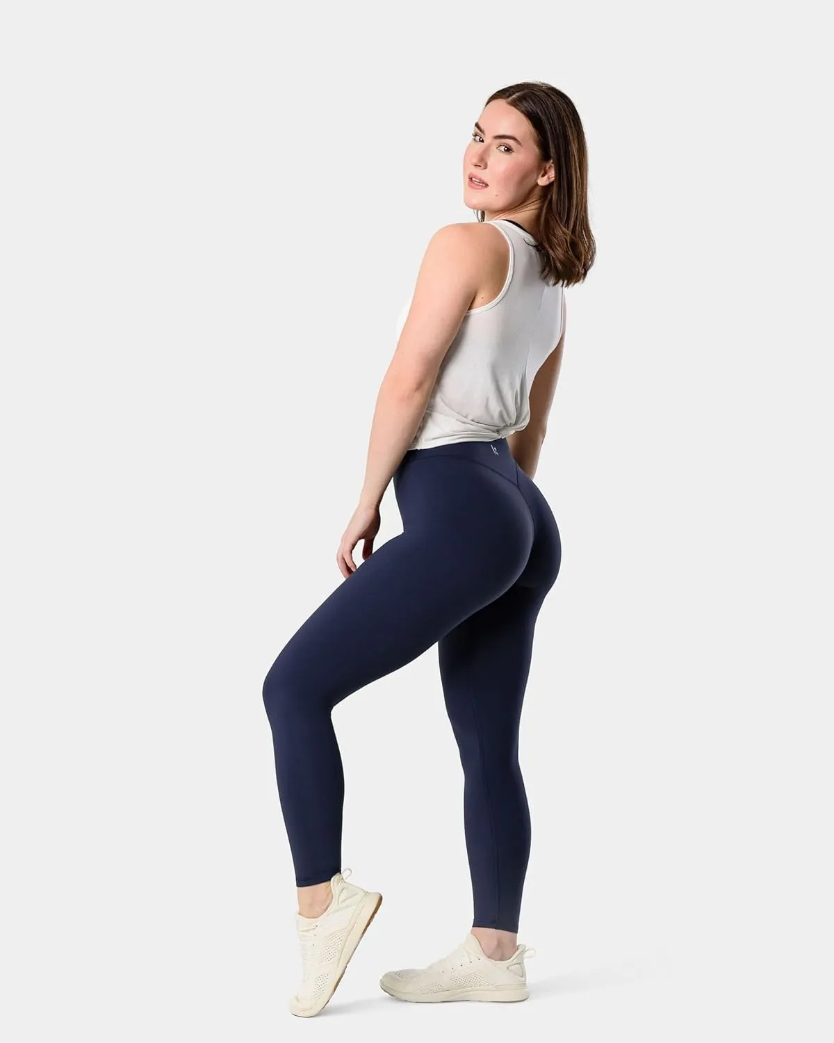Kamo Fitness Serenity No Front Seam Leggings 25" Inseam Yoga Pants High Waisted Soft Workout Tights