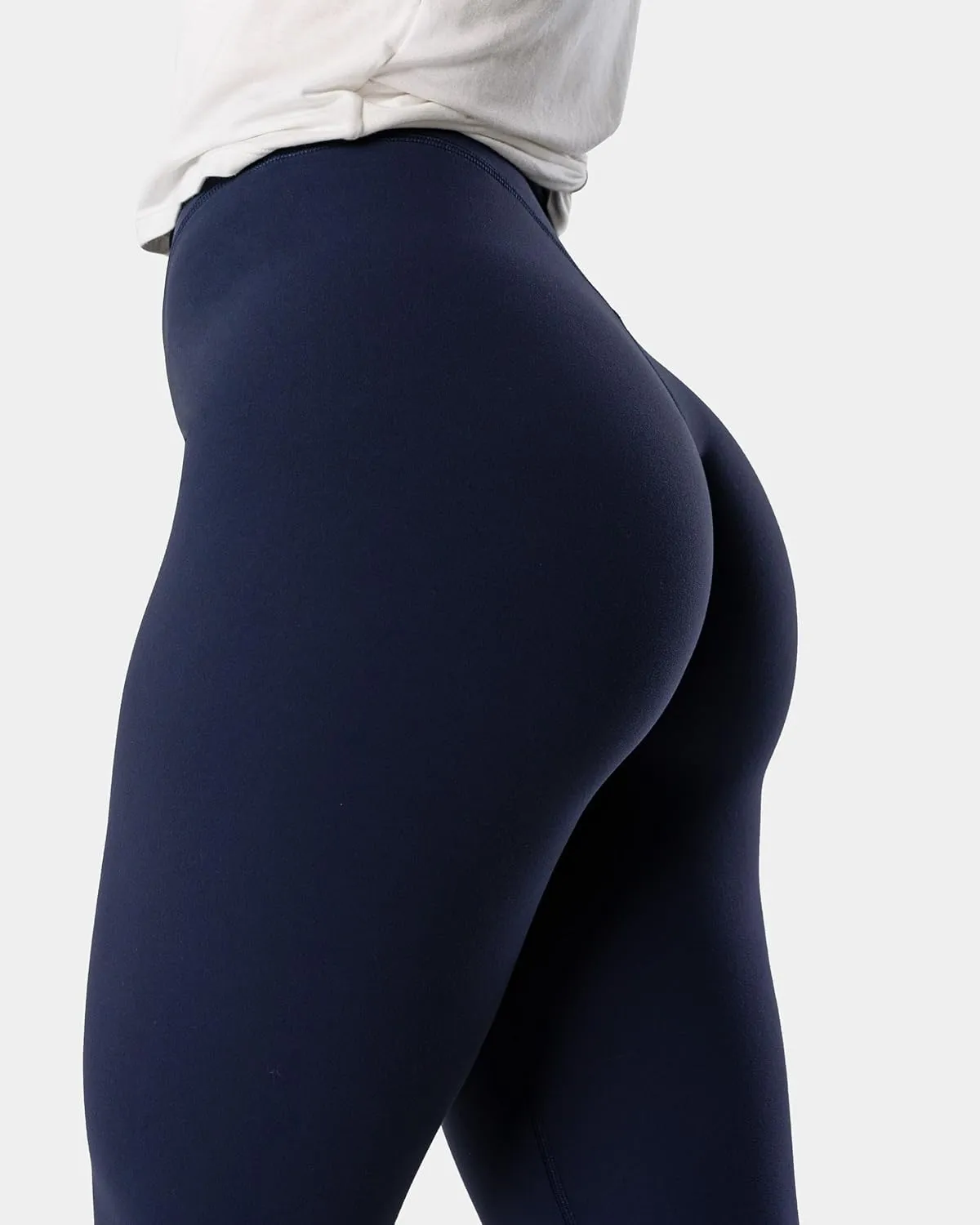 Kamo Fitness Serenity No Front Seam Leggings 25" Inseam Yoga Pants High Waisted Soft Workout Tights