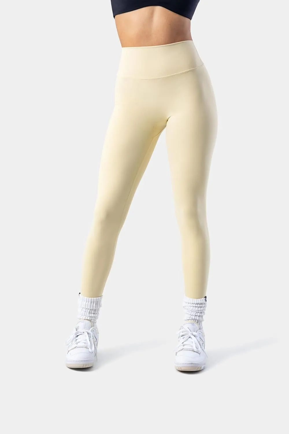 Kamo Fitness Serenity No Front Seam Leggings 25" Inseam Yoga Pants High Waisted Soft Workout Tights