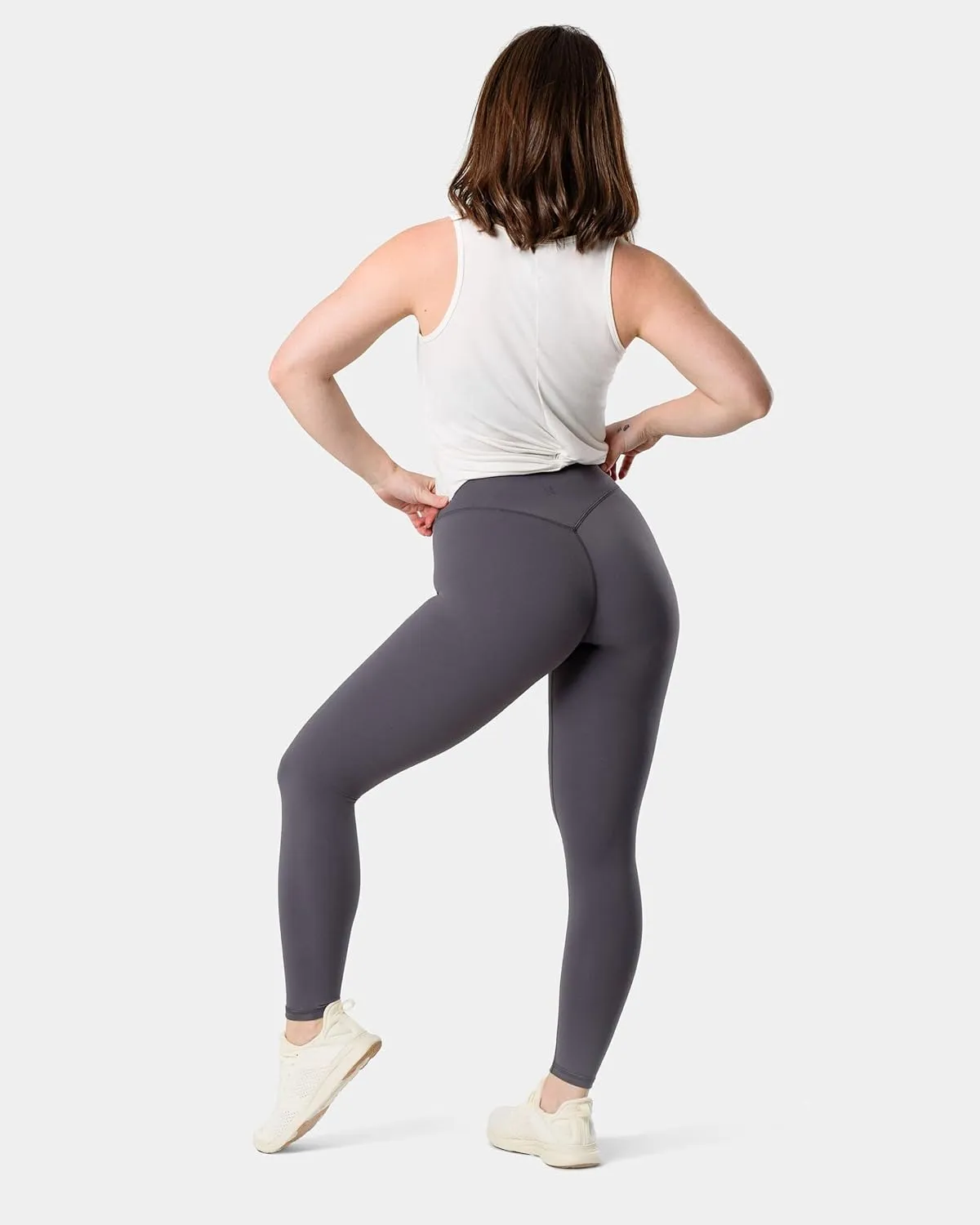 Kamo Fitness Serenity No Front Seam Leggings 25" Inseam Yoga Pants High Waisted Soft Workout Tights