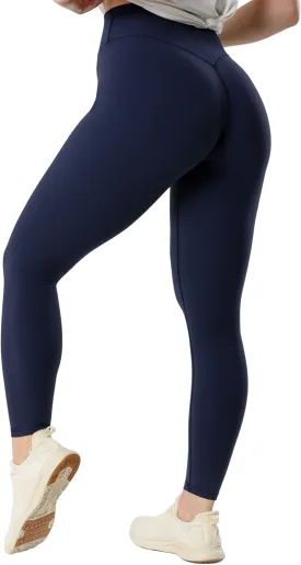 Kamo Fitness Serenity No Front Seam Leggings 25" Inseam Yoga Pants High Waisted Soft Workout Tights