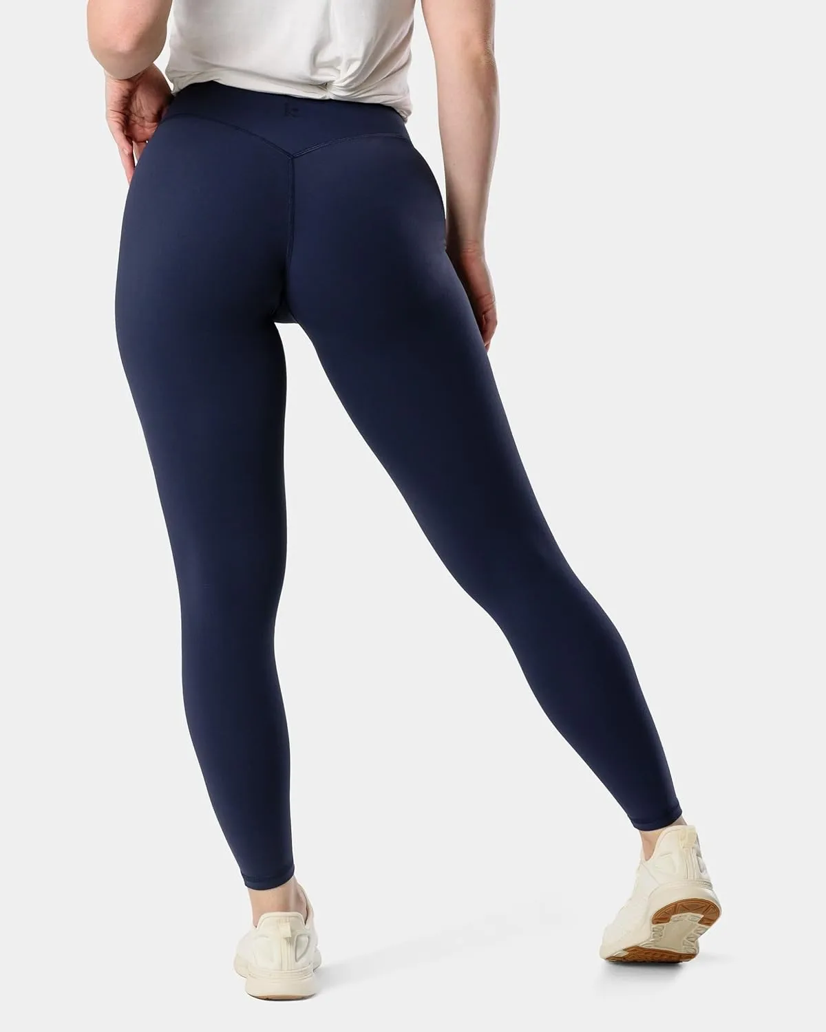 Kamo Fitness Serenity No Front Seam Leggings 25" Inseam Yoga Pants High Waisted Soft Workout Tights