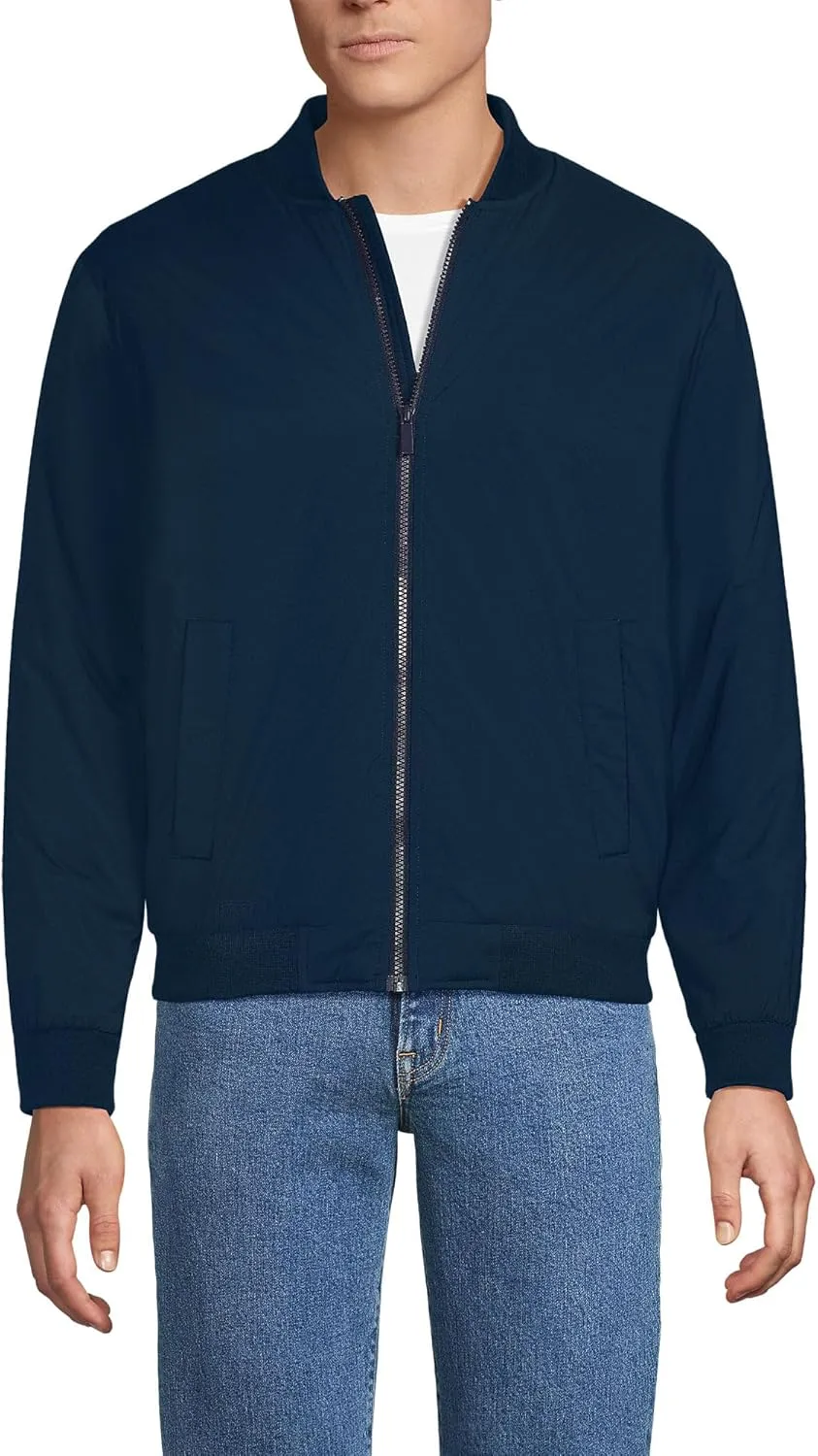 Lands' End Men's WanderFree Insulated Bomber Jacket