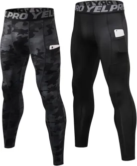 Men's Compression Pants Cool Dry Athletic Leggings Workout Running Tights Active Sports Baselayer Tights Men Yoga Pant