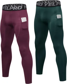 Men's Compression Pants Cool Dry Athletic Leggings Workout Running Tights Active Sports Baselayer Tights Men Yoga Pant