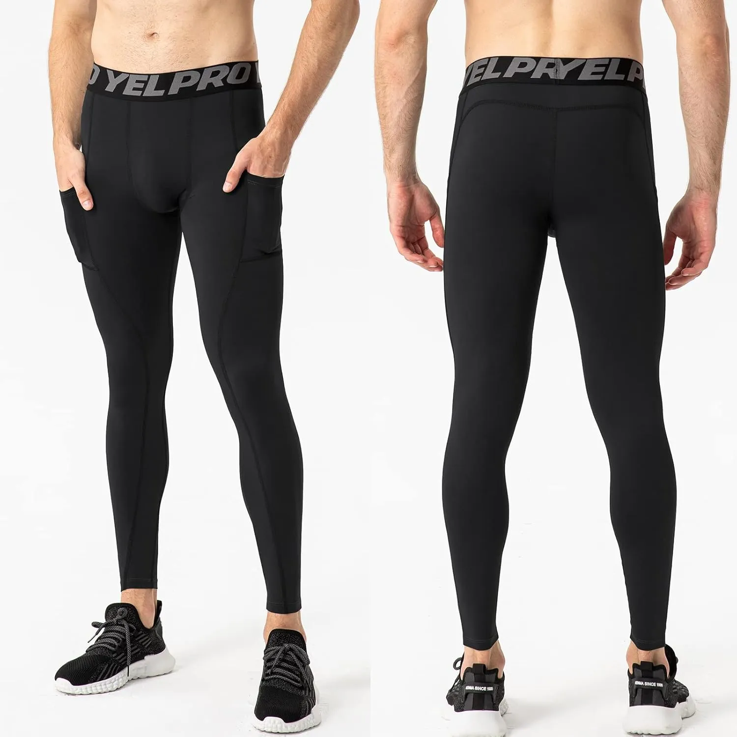 Men's Compression Pants Cool Dry Athletic Leggings Workout Running Tights Active Sports Baselayer Tights Men Yoga Pant