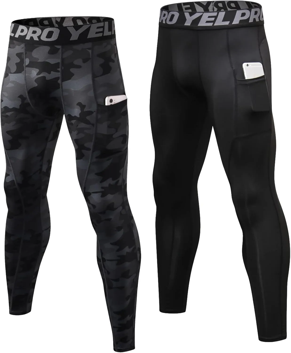 Men's Compression Pants Cool Dry Athletic Leggings Workout Running Tights Active Sports Baselayer Tights Men Yoga Pant