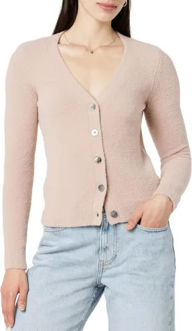 The Drop Women's Francine V-Neck Button Front Cozy Cardigan